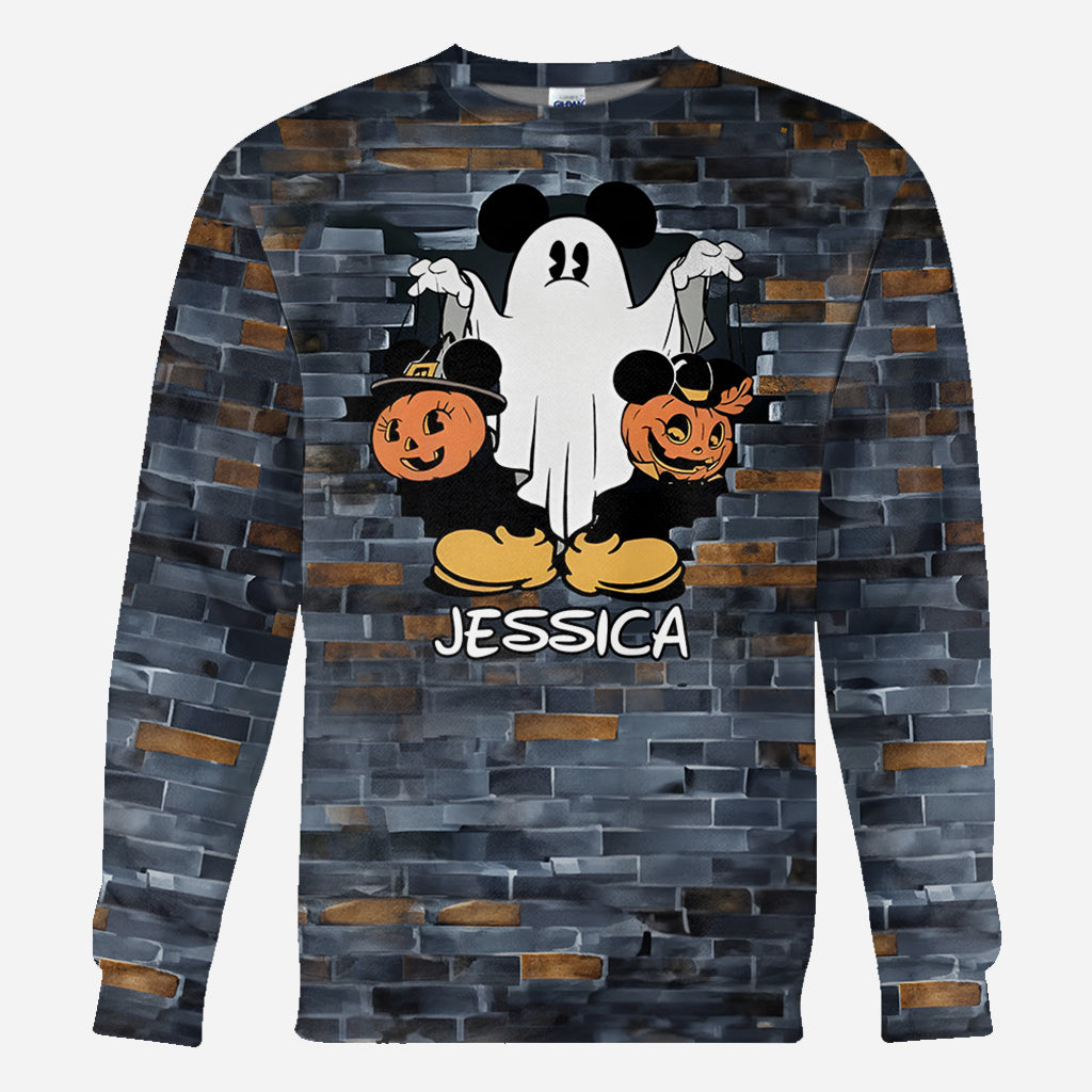 Funny Personalized Ghost Mouse All Over Shirt for Kids & Adults All Over Shirt GradoCreations