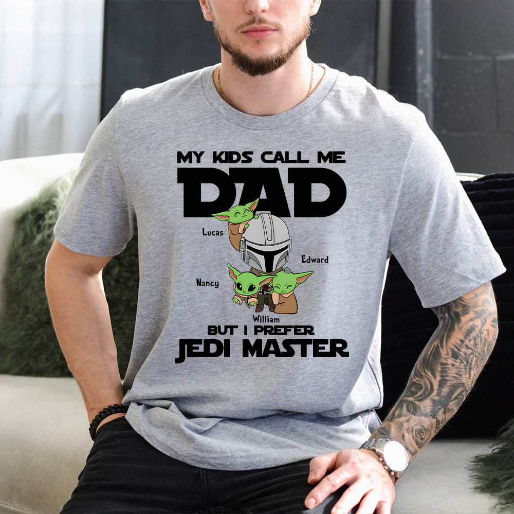 Personalized Jedi Master T-shirt & Hoodie Gift for Dad T-shirt & Hoodie GradoCreations