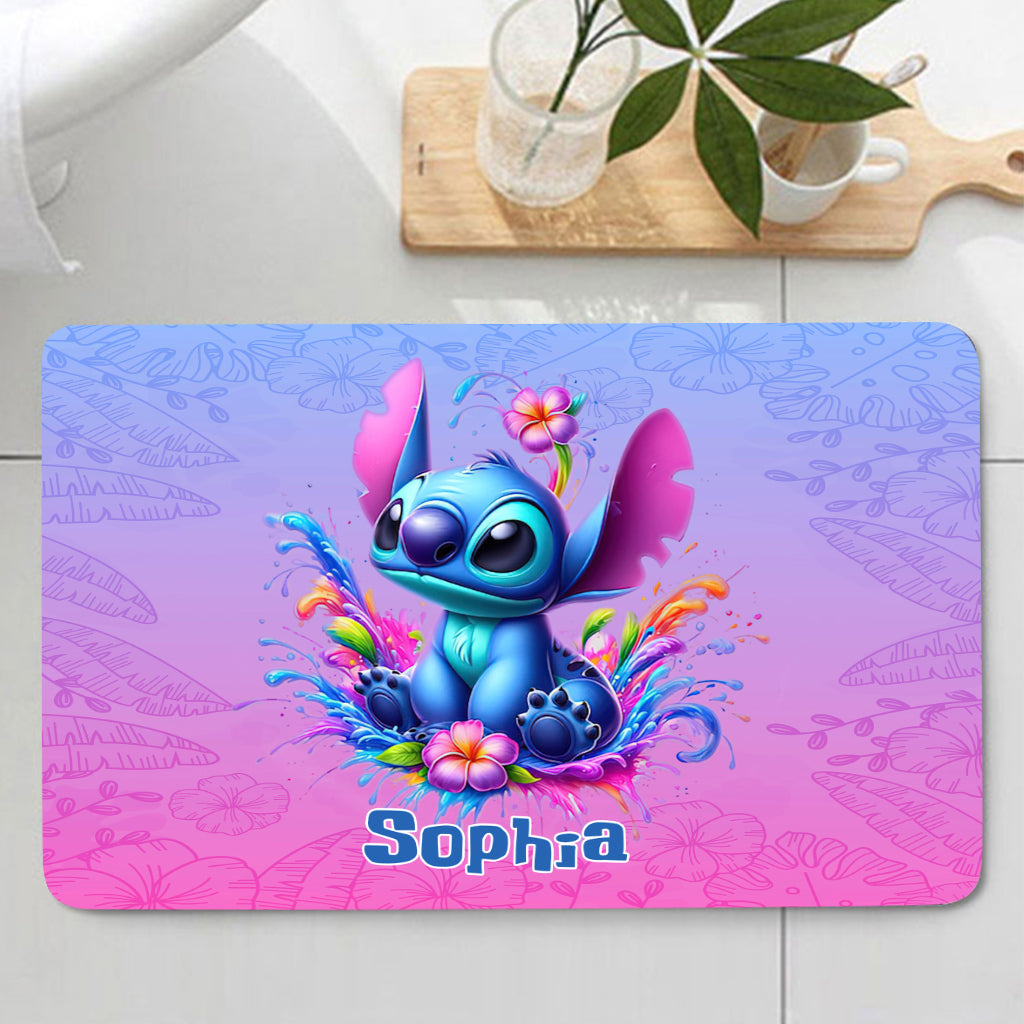 Personalized Ohana Bathroom Curtain & Mats Set Unique Gift for Kids Bathroom Curtain & Mats Set GradoCreations