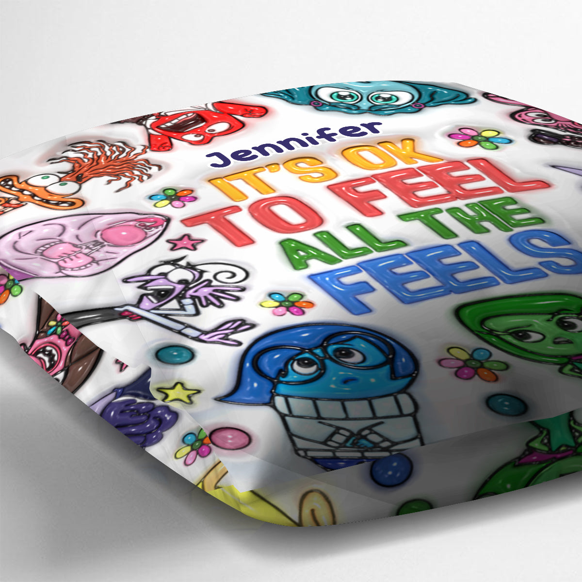Personalized Throw Pillow It's Ok To Feel All The Feels Gift Throw Pillow GradoCreations