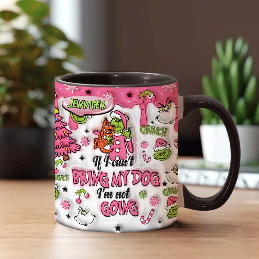 Personalized Grinch Accent Mug Custom Name Gift for Dog Lovers Accent Mug GradoCreations