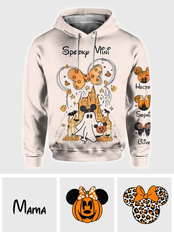 Personalized Halloween All Over Shirt Custom Name Gift for Mom All Over Shirt GradoCreations