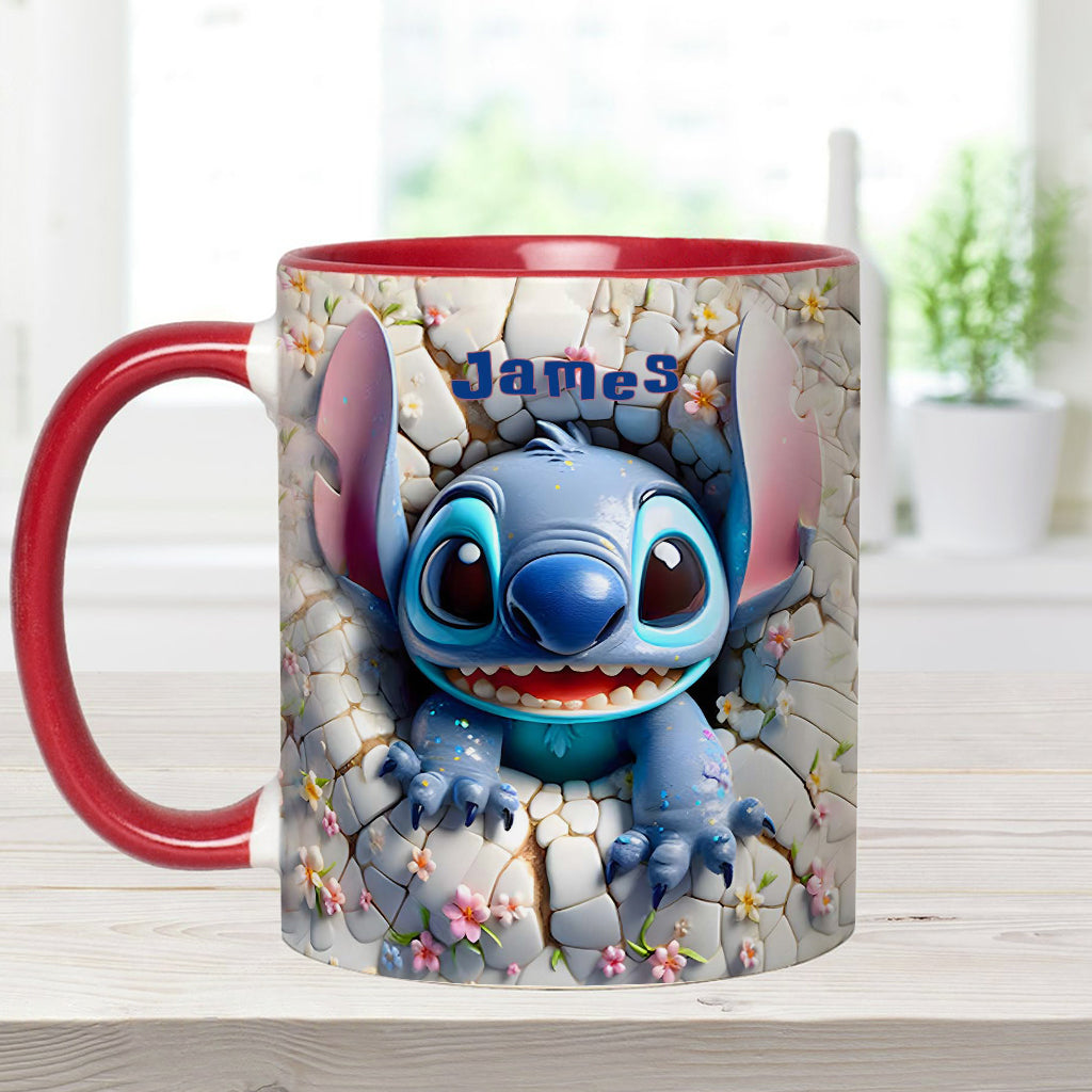Personalized Ohana Accent Mug Custom Name Gift for Kids Accent Mug GradoCreations