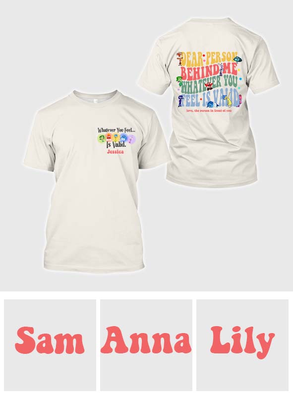 Personalized Inside Out T-shirt Custom Message Gift Idea T-shirt And Hoodie GradoCreations