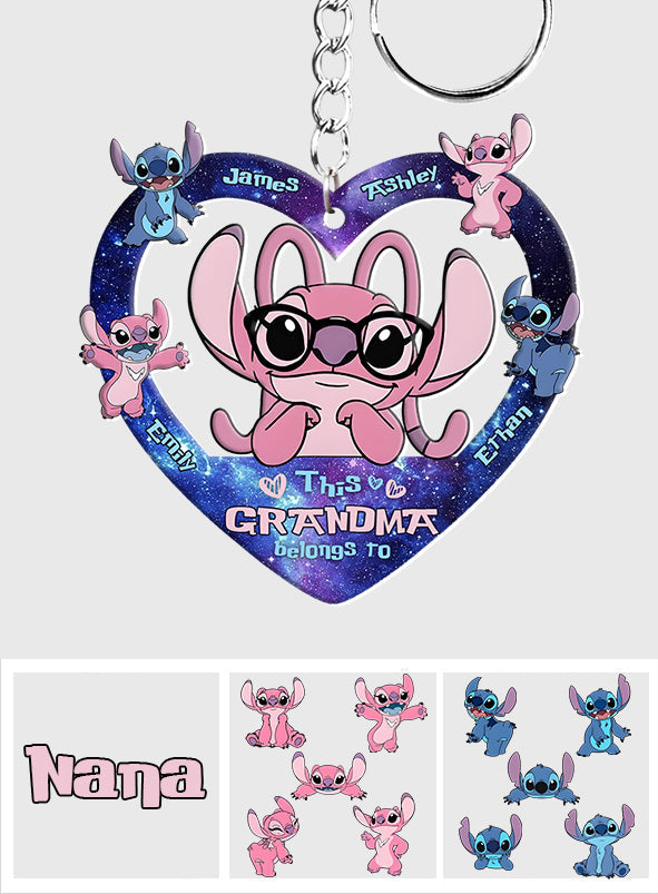 Customizable Ohana Keychain for Grandma - Family Gift Keychain GradoCreations