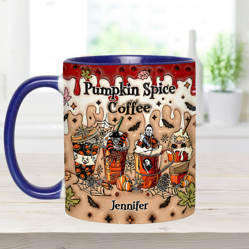 Personalized Pumpkin Spice Latte Accent Mug Custom Name Gift Accent Mug GradoCreations