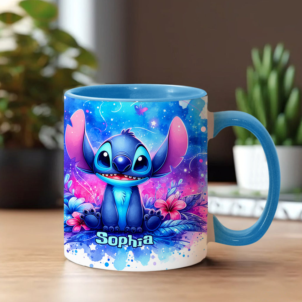 Personalized Ohana Accent Mug Custom Name Gift for Family Accent Mug GradoCreations