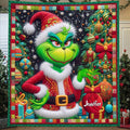 Personalized Grinchmas Quilt Holiday Gift for Kids & Family Quilt GradoCreations