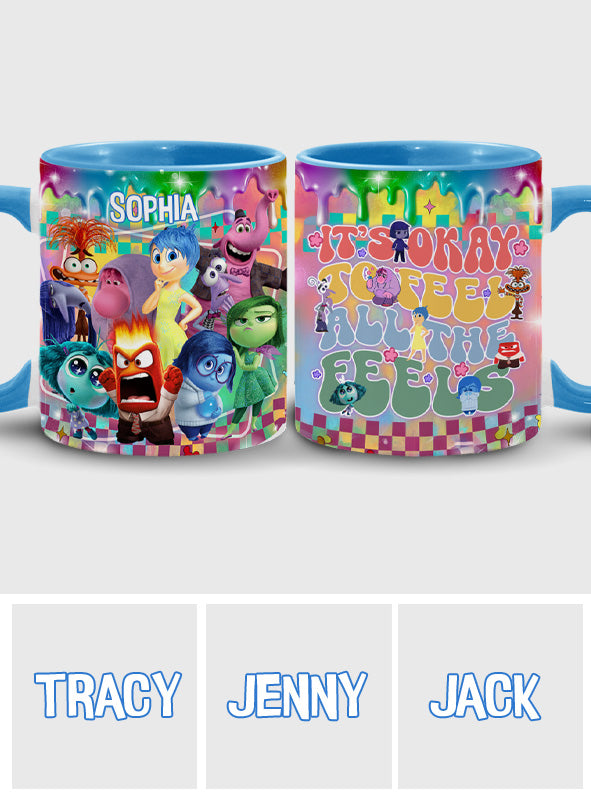 Personalized Accent Mug with Colorful Design for Any Occasion Accent Mug GradoCreations
