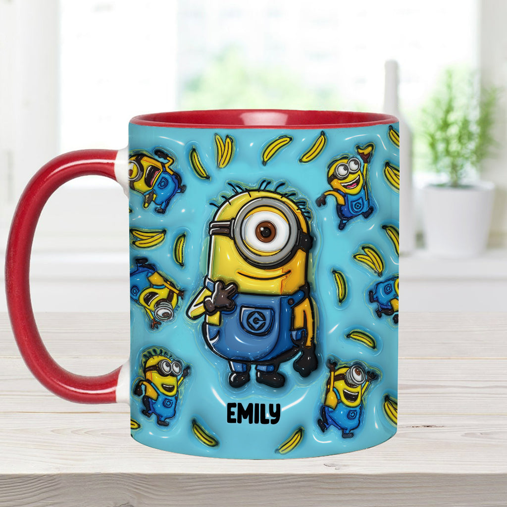 Personalized Minion Mug Custom Name Gift Idea for Kids Accent Mug GradoCreations