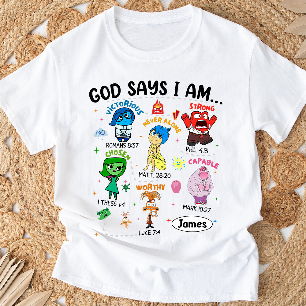Personalized God Says I Am T-shirt & Hoodie for Kids T-shirt & Hoodie GradoCreations