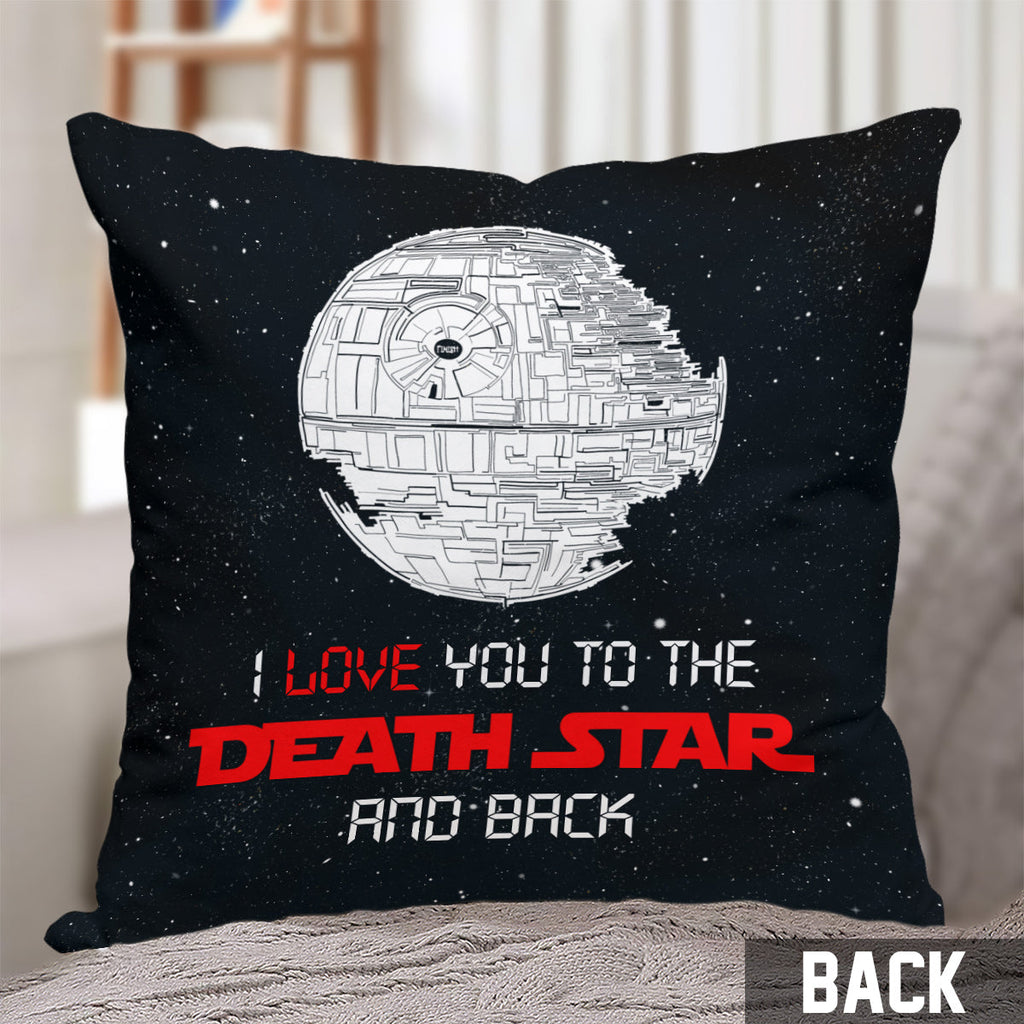 Personalized Star Wars Throw Pillow Custom Names Gift for Couples Throw Pillow GradoCreations