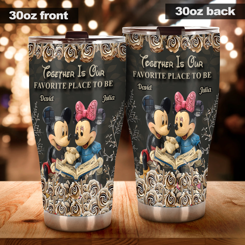 Personalized Mickey Mouse Tumbler Custom Name Gift for Couple Tumbler GradoCreations