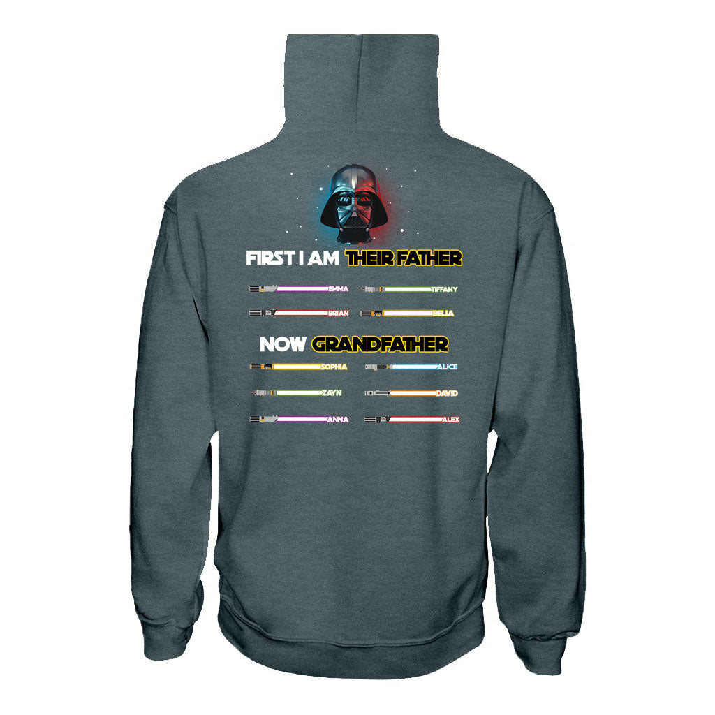 Personalized Darth Vader T-shirt and Hoodie for Grandfather's Day T-shirt And Hoodie GradoCreations