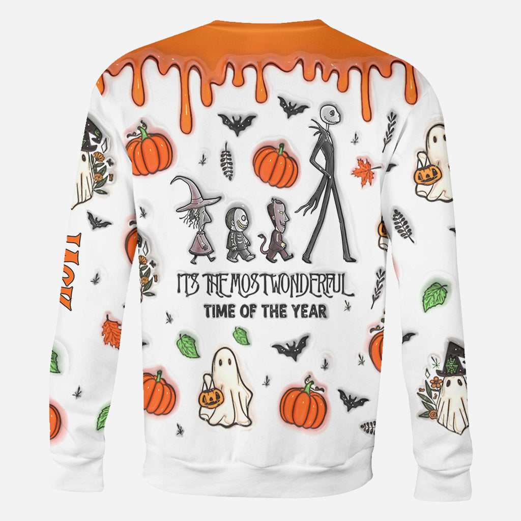 Personalized Nightmare Before Christmas All Over Shirt for Halloween All Over Shirt GradoCreations