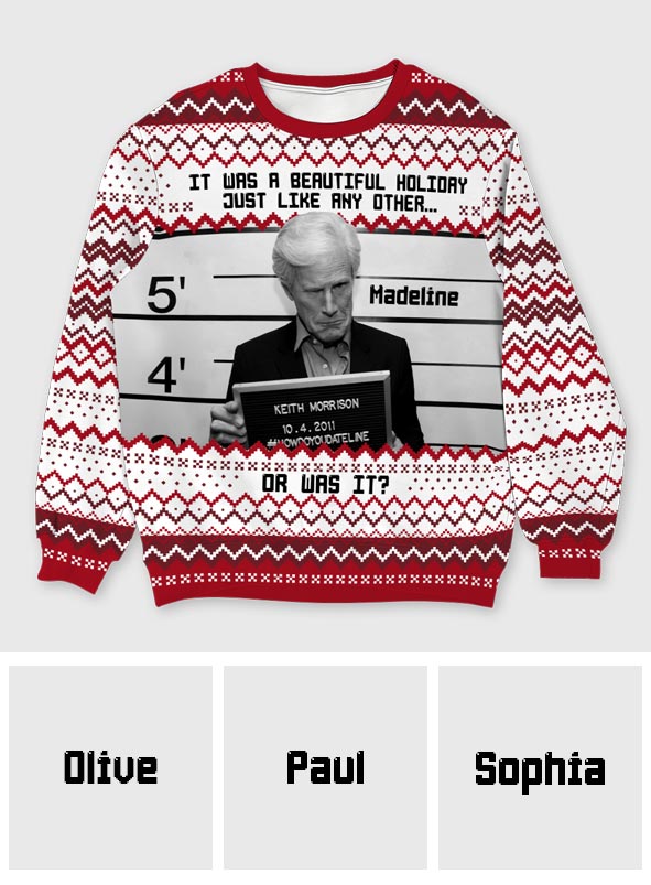 Personalized Holiday Ugly Sweater Custom Name Gift Idea Ugly Sweater GradoCreations