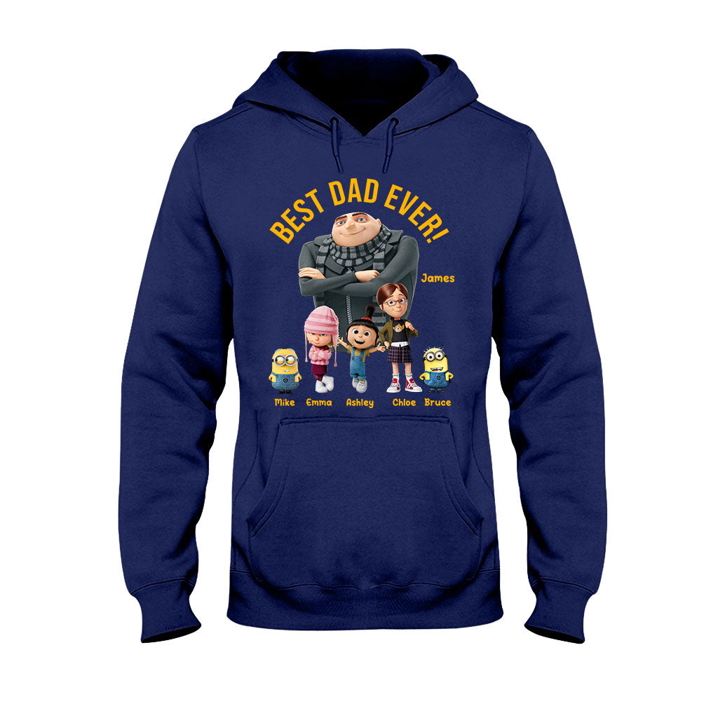 Personalized Best Dad Ever T-shirt & Hoodie Gift for Father's Day T-shirt & Hoodie GradoCreations