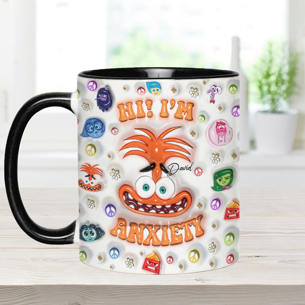 Personalized Two-Tone Accent Mug Custom Name Gift for Birthday Accent Mug GradoCreations