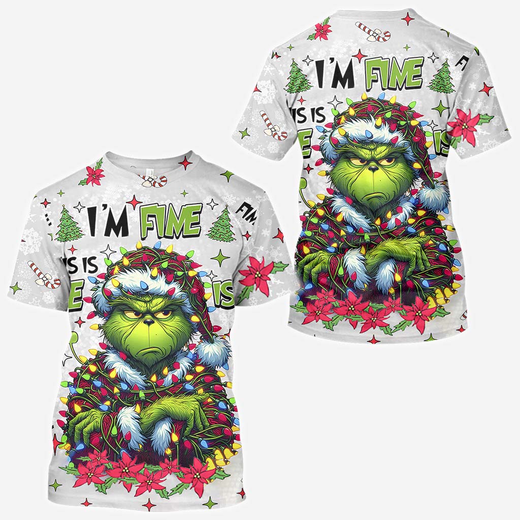 Personalized Christmas All Over Shirt Grinch Design Gift All Over Shirt GradoCreations