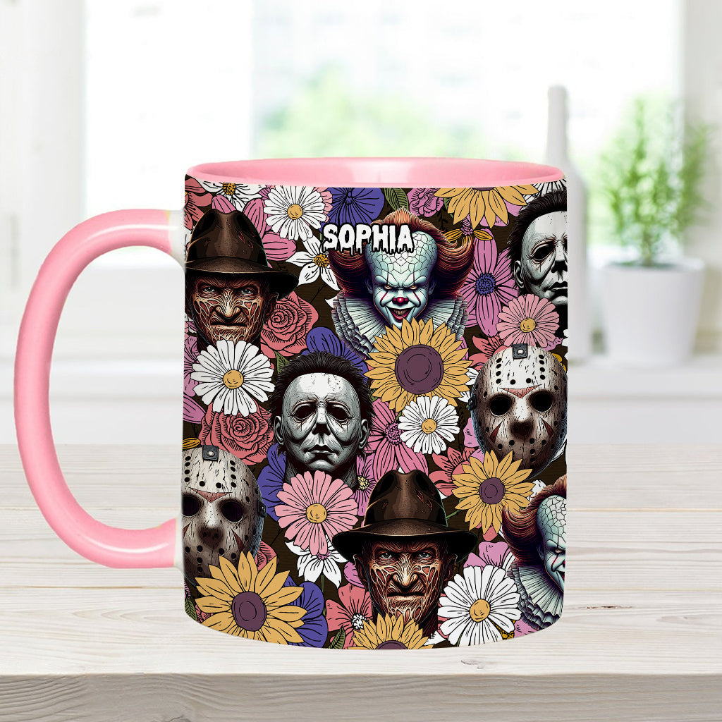 Personalized Horror Movie Accent Mug with Custom Name Gift Accent Mug GradoCreations