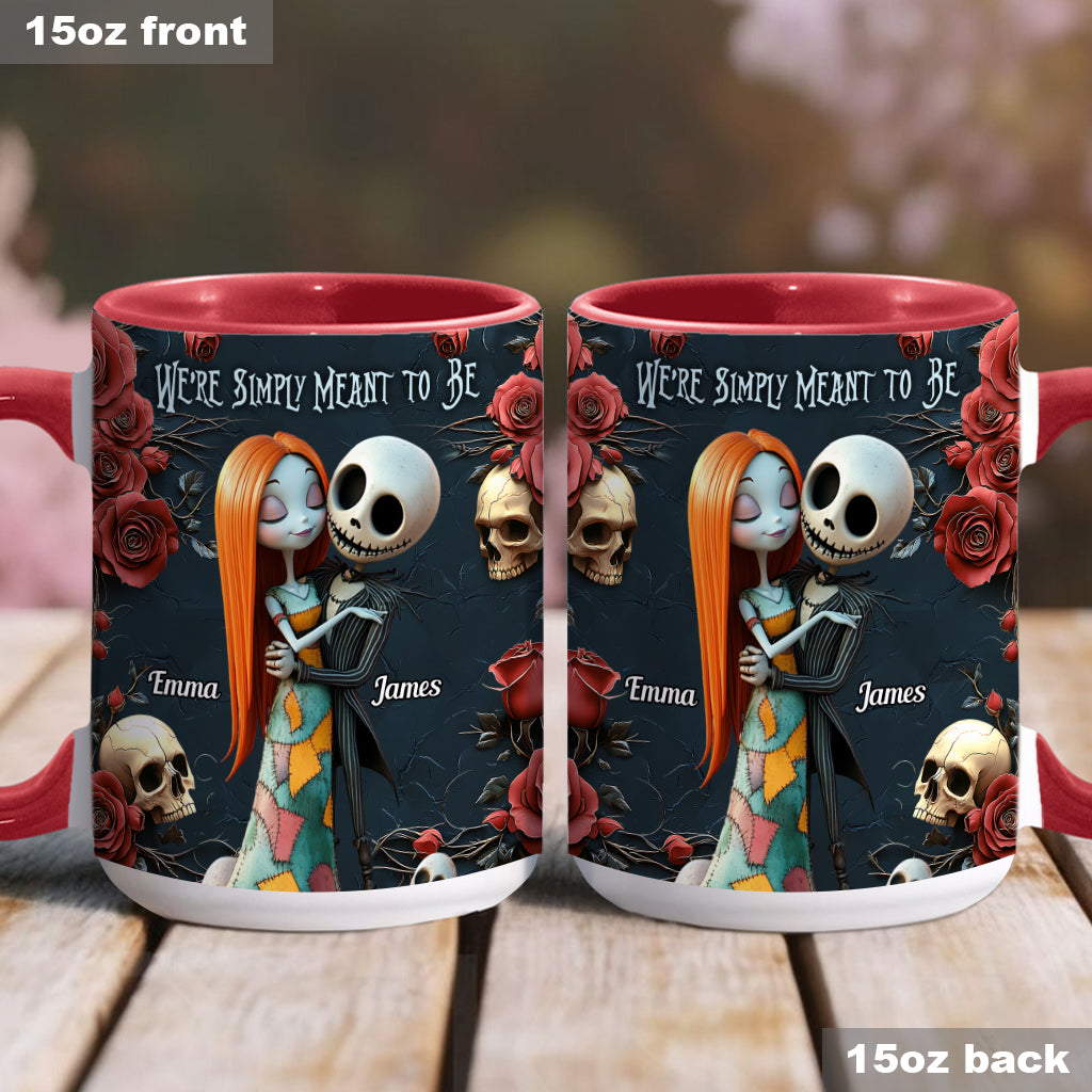 Personalized Nightmare Accent Mug Custom Name Gift for Couple Accent Mug GradoCreations