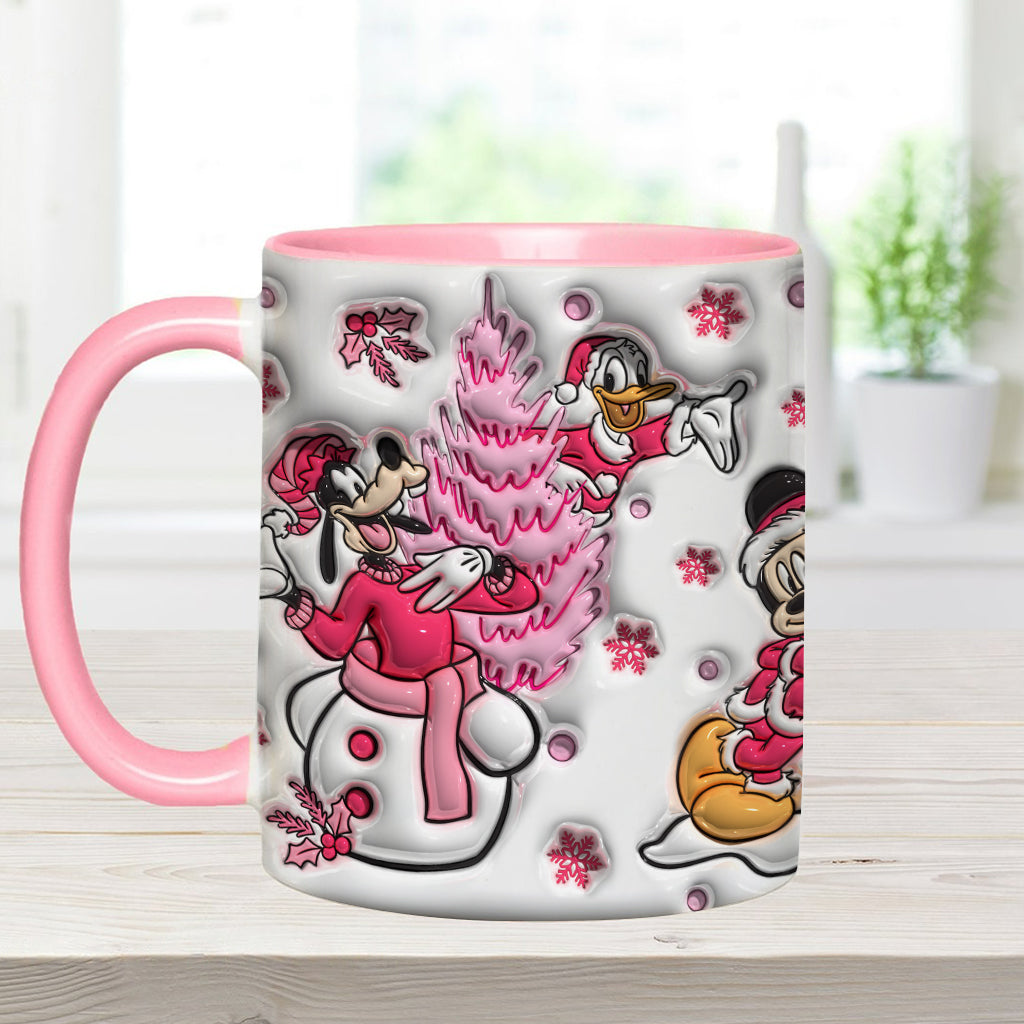 Personalized Christmas Mouse Accent Mug Custom Name Gift Accent Mug GradoCreations