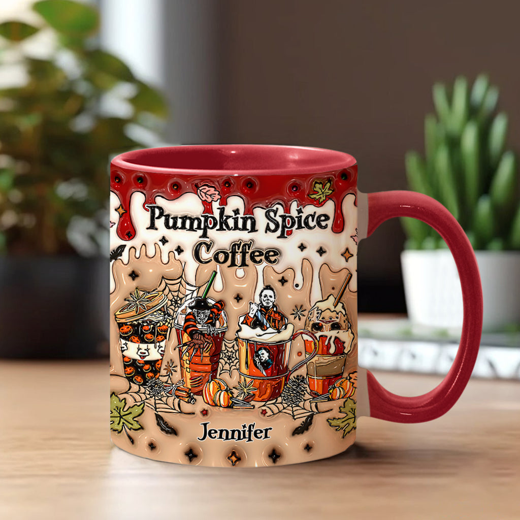 Personalized Pumpkin Spice Latte Accent Mug Custom Name Gift Accent Mug GradoCreations
