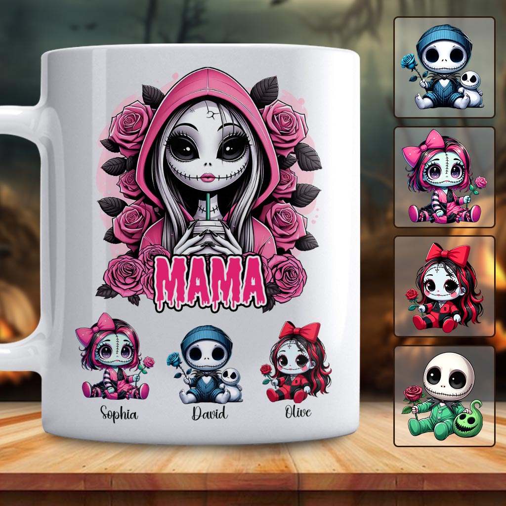 Personalized Nightmare Mug with Custom Name for Mom | Halloween Gift Mug GradoCreations