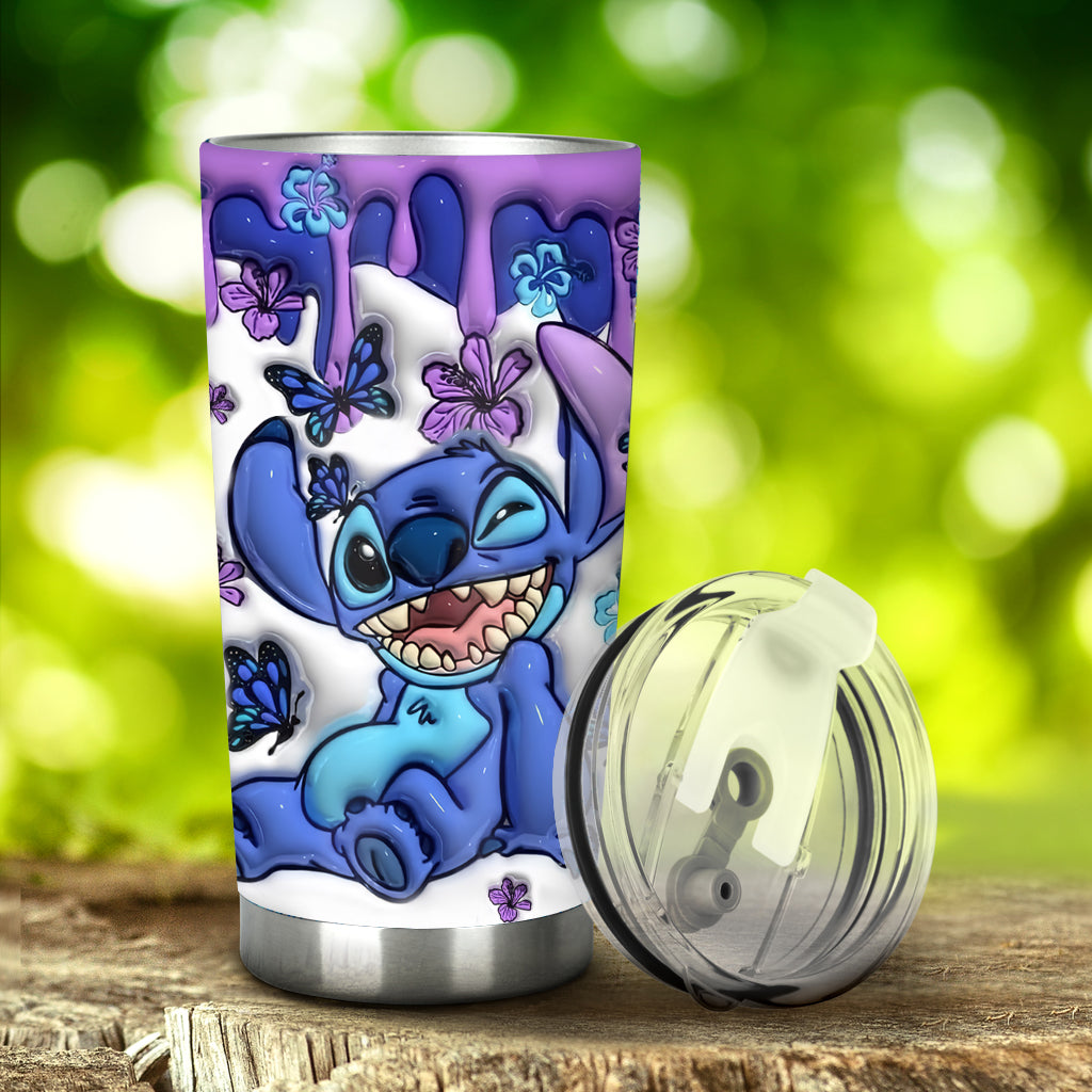 Personalized Purple Ohana Tumbler Custom Name Gift for Her Tumbler GradoCreations