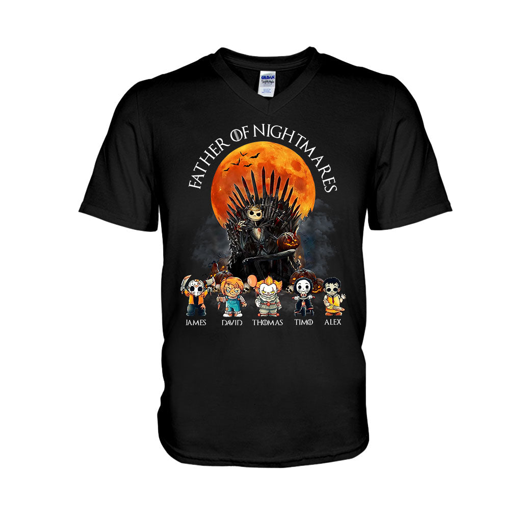 Personalized Father T-Shirt and Hoodie with 4 Character Design T-shirt & Hoodie GradoCreations
