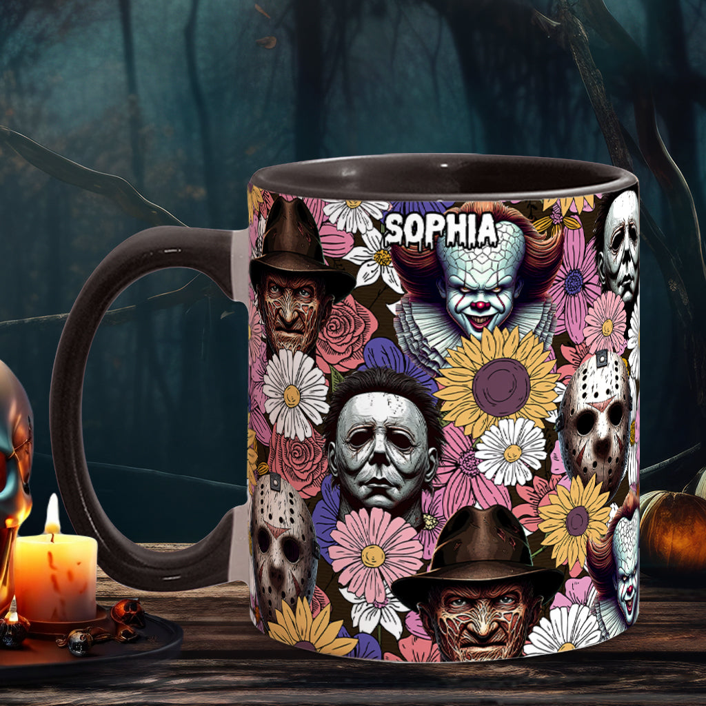 Personalized Horror Movie Accent Mug with Custom Name Gift Accent Mug GradoCreations