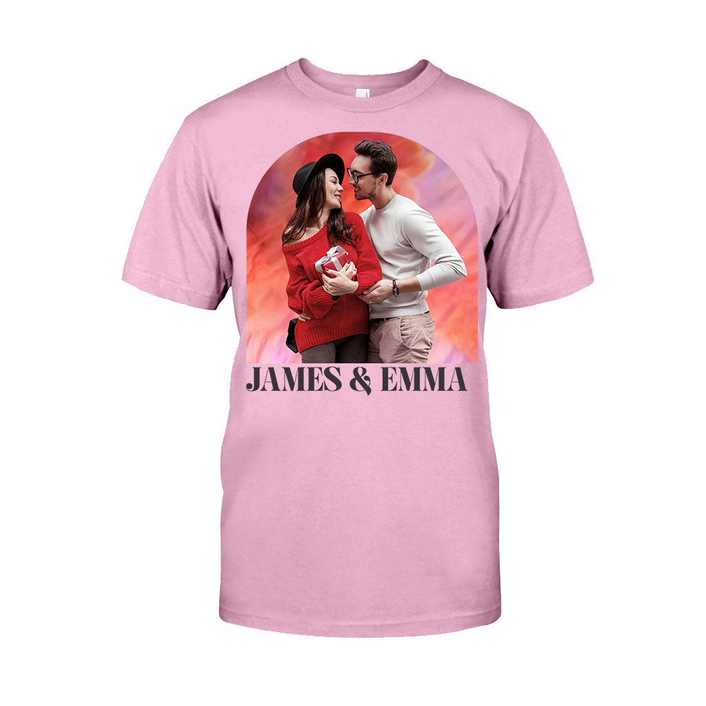 Personalized Couple T-shirt & Hoodie Custom Names Gift for Valentine’s Day T-shirt & Hoodie GradoCreations