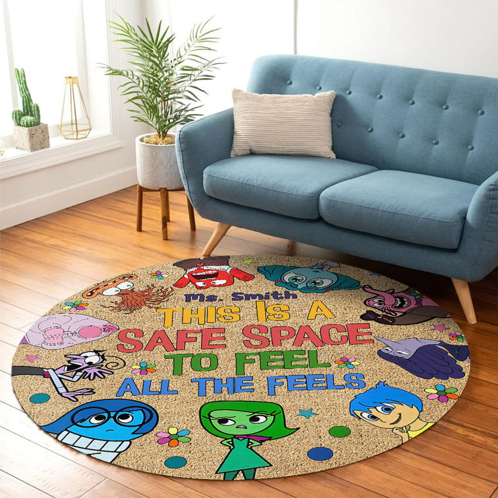 Personalized Autism Awareness Round Rug Gift for Teachers Round Rug GradoCreations