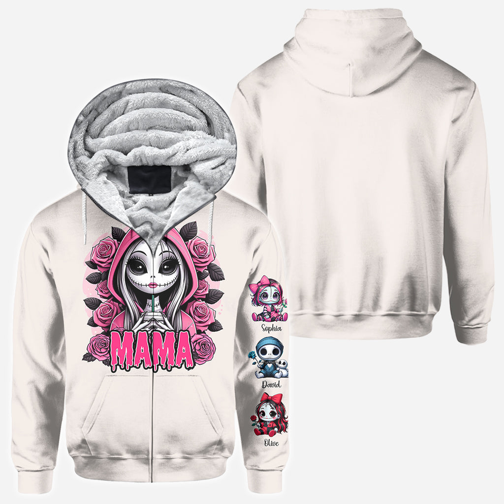 Personalized Mama of Nightmares All Over Shirt for Mom | Halloween Gift All Over Shirt GradoCreations