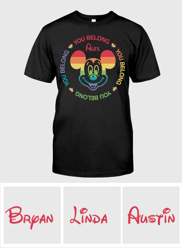 Personalized LGBT Pride T-shirt & Hoodie with Custom Name T-shirt & Hoodie GradoCreations