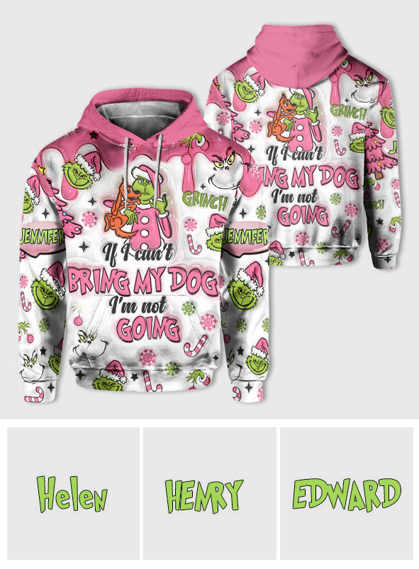 Personalized Christmas All Over Shirt with Grinch Design for Dog Lovers All Over Shirt GradoCreations