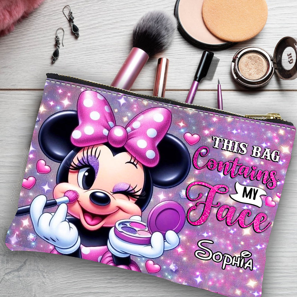 Personalized Mouse Pouch with Cute Character Design for Girls Pouch GradoCreations