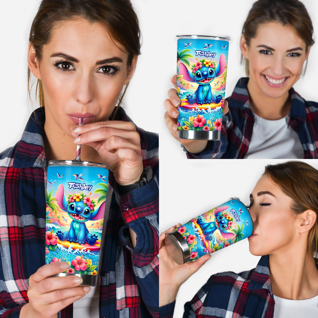 Personalized Ohana Tumbler Custom Name Summer Gift Tumbler GradoCreations