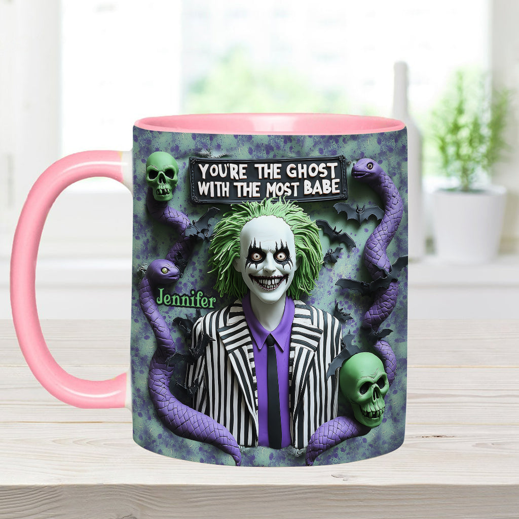Personalized Accent Mug You're The Ghost With The Most Gift Accent Mug GradoCreations