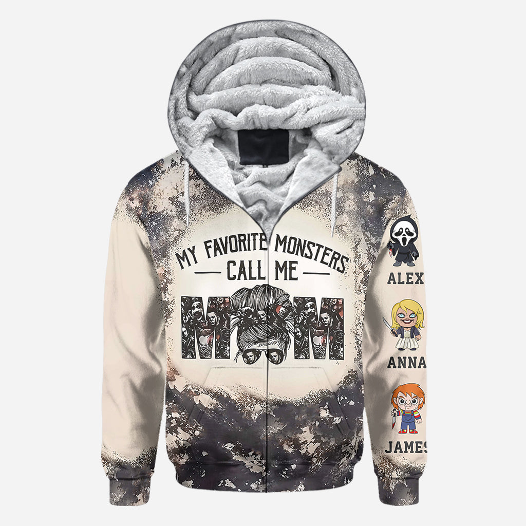 Personalized All-Over Shirt My Favorite Monsters Call Me Mom Gift for Mother's Day All Over Shirt GradoCreations