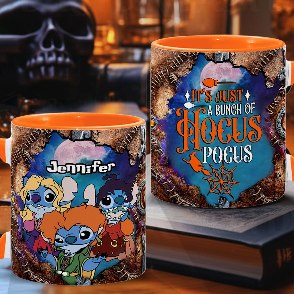 Personalized Hocus Pocus Accent Mug Custom Name Gift for Halloween Accent Mug GradoCreations