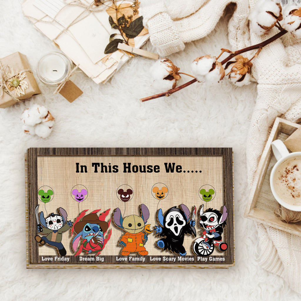 Personalized 2 Layered Wood Sign Custom Ohana Home Decor Gift 2 Layered Wood Sign GradoCreations