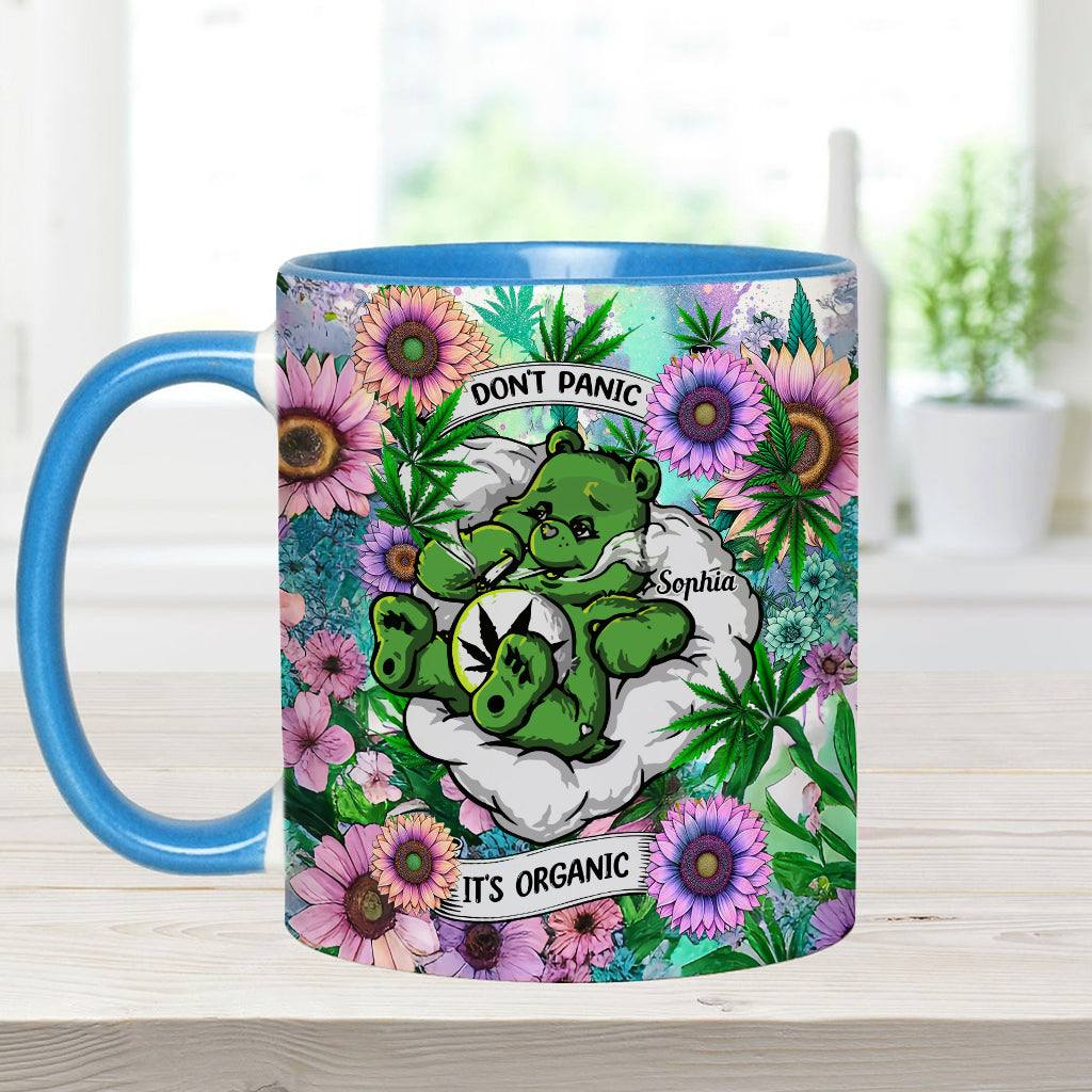 Personalized Weed Accent Mug Custom Name Gift for Her Accent Mug GradoCreations