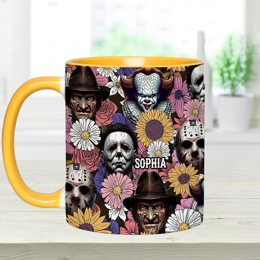 Personalized Horror Accent Mug with Custom Name for Fans Accent Mug GradoCreations