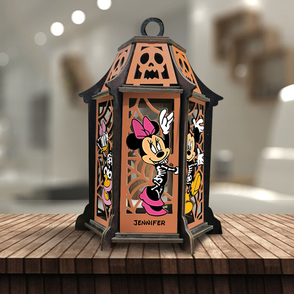 Personalized Laser Cut Halloween Lantern with Custom Name Laser Cut Lantern GradoCreations