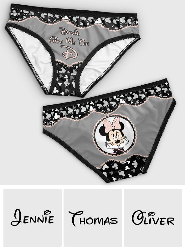 Personalized Lace Border Women Briefs Custom Text Gift Lace Border Women Briefs GradoCreations