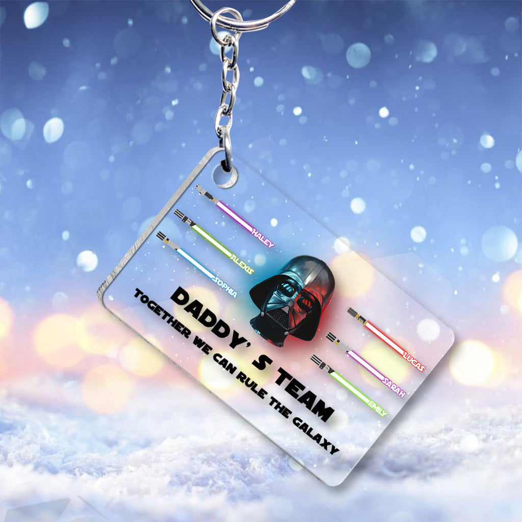 Personalized Star Wars Acrylic Keychain Gift for Dad One-sided Keychain GradoCreations