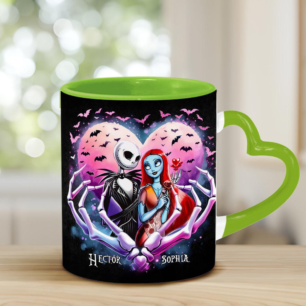 Personalized Heart Handle Mug Custom Couple Gift for Valentine's Day Heart Handle Mug GradoCreations