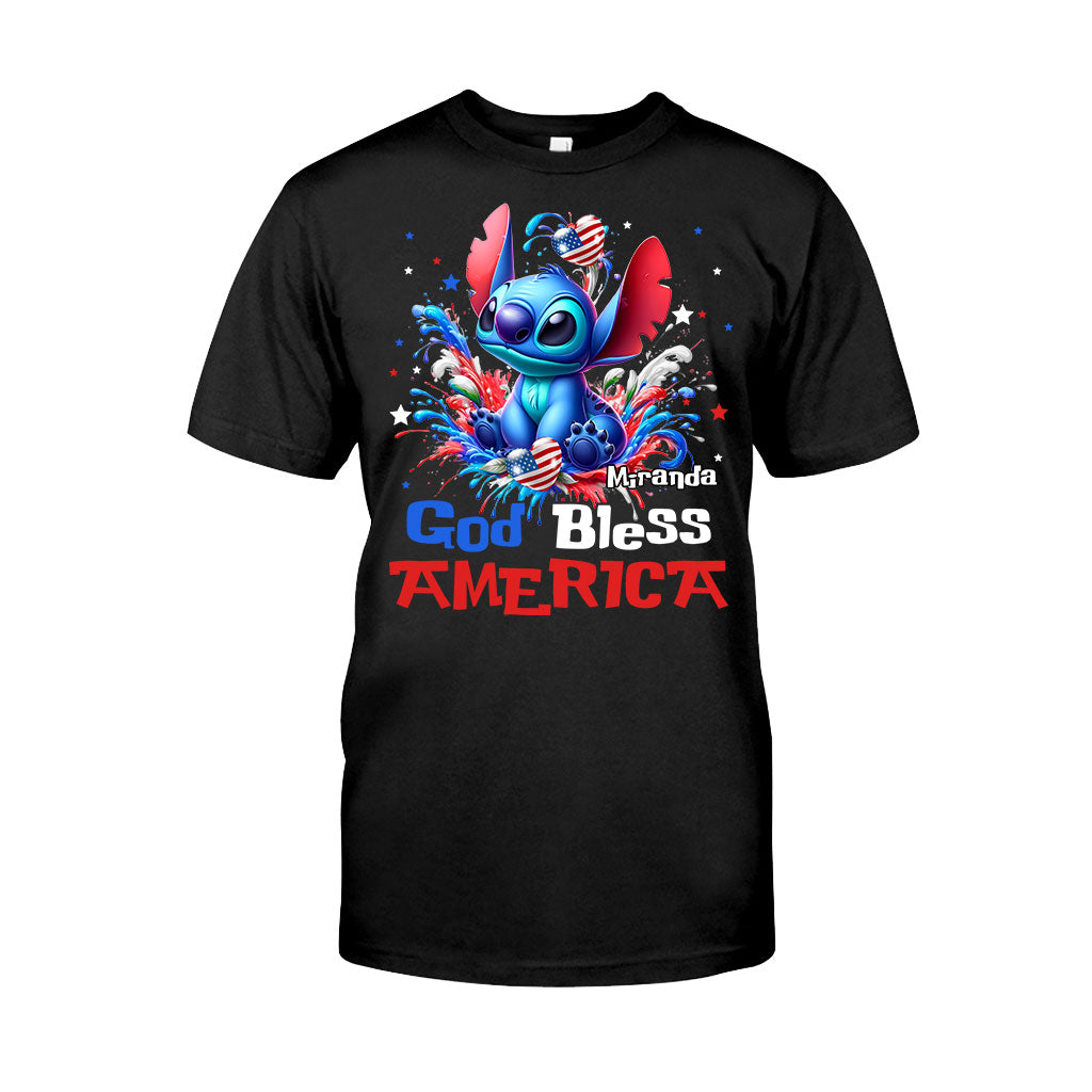 Personalized God Bless America T-Shirt & Hoodie for July 4th Gift T-shirt & Hoodie GradoCreations