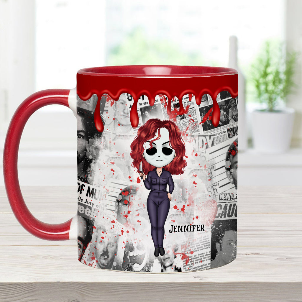 Personalized Accent Mug with Unique True Crime Design Accent Mug GradoCreations